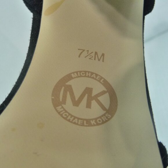 MK YOONIE SUEDE PLATFORM HEELS SIZE 7.5 - Picture 13 of 13